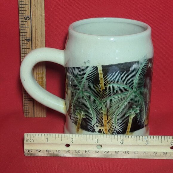 Vintage Sarawak Mug Coffee Cup Palm Trees - Picture 9 of 12